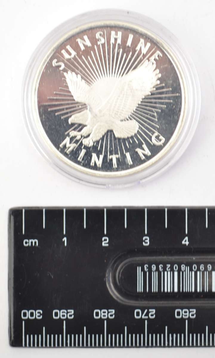 1 Oz Fine Silver Sunshine Minting Coin as per photo