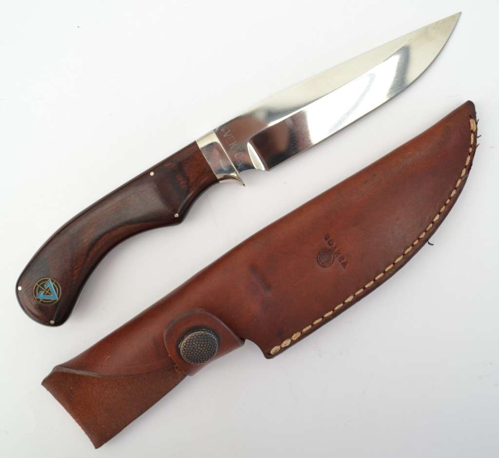 Vektor Hunting/Combat Knife in Leather Sheath as per photo