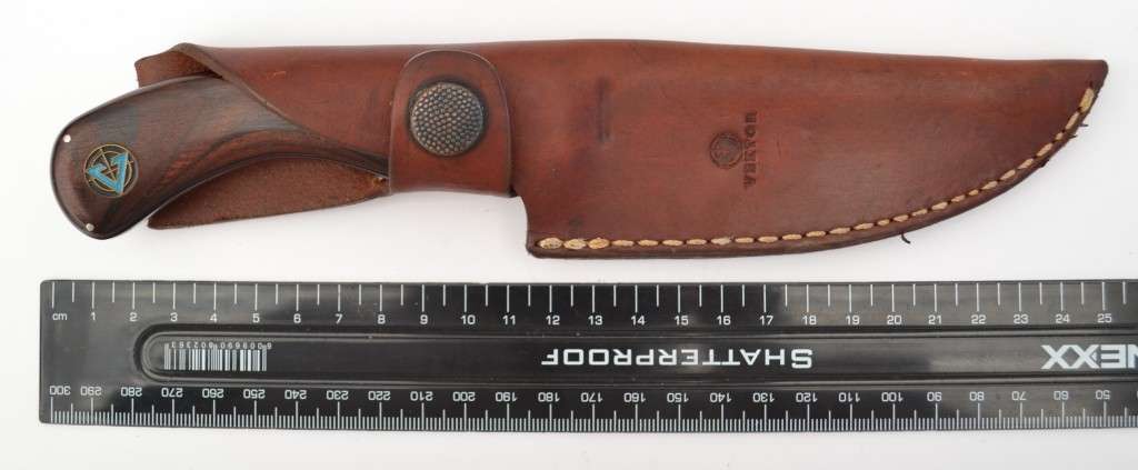 Vektor Hunting/Combat Knife in Leather Sheath as per photo