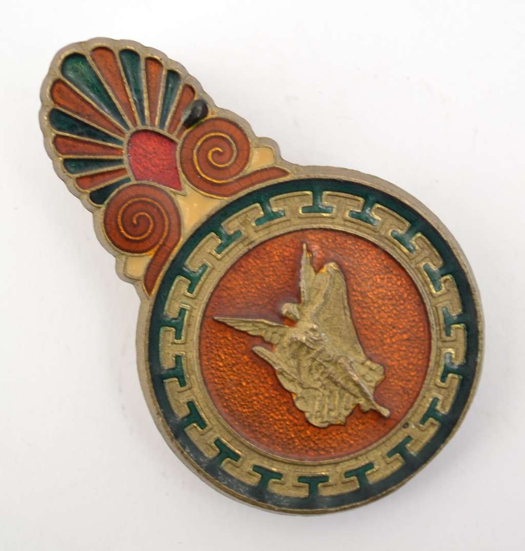 Brass & Enamel Vintage Metal Clip for Mail as per photo