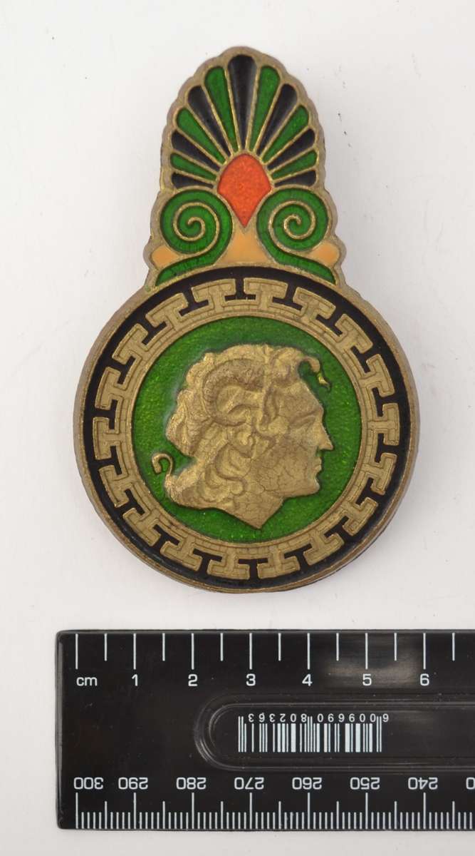 Brass & Enamel Vintage Metal Clip for Mail as per photo