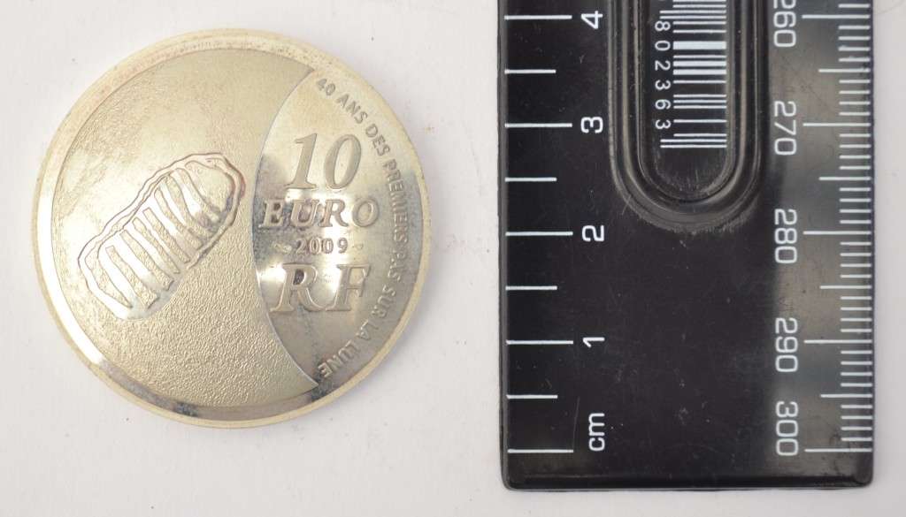 First Steps on the Moon 10 Euro Silver Medallion weight 23g as per photo