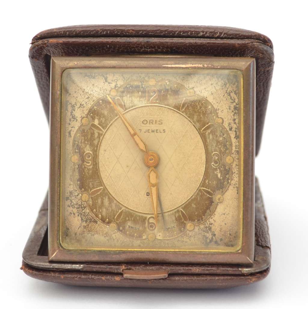 Vintage Oris 7 Jewels Travel Clock as per photo