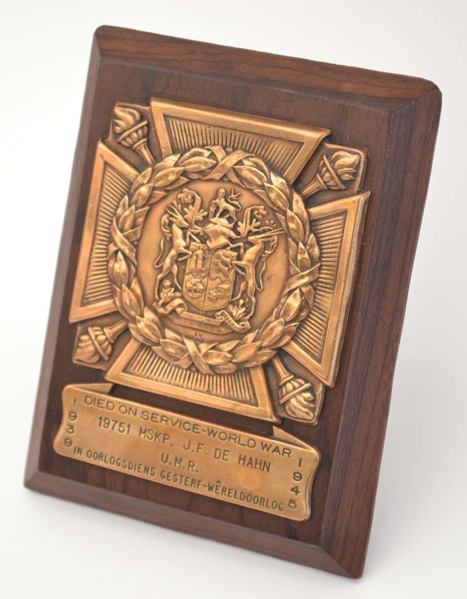 Rare WWII Memorial Plague as per photo