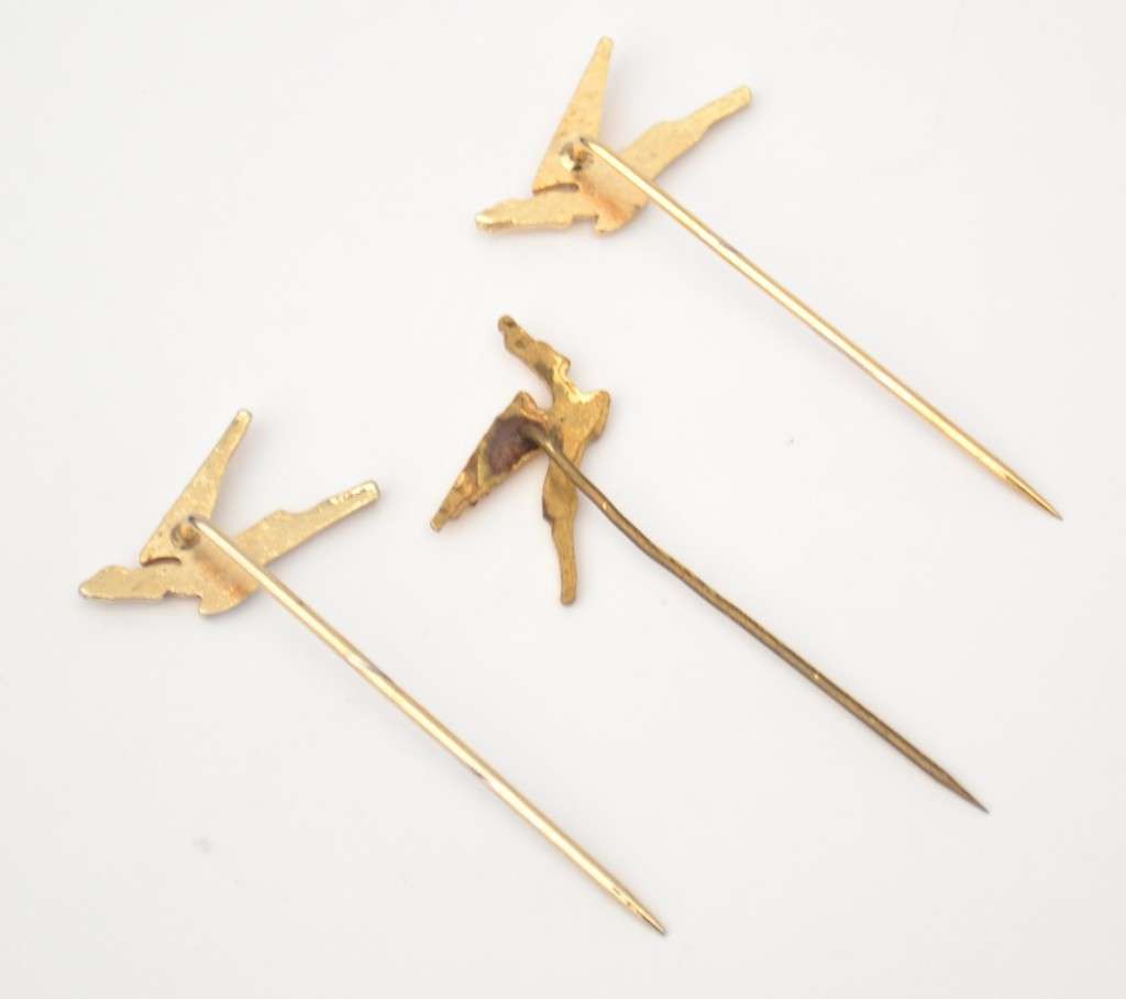 Lot of 3 SAA Flying Springbok Pins as per photo