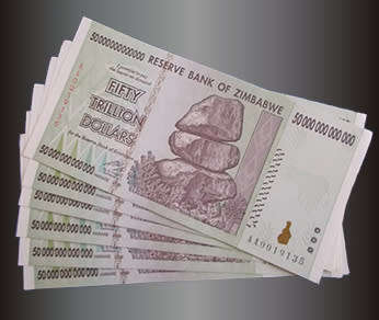 Zimbabwe 50 Trillion Dollars Uncirculated