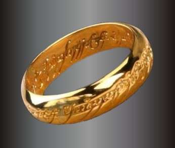 Lord of the Rings The One Ring Size 10