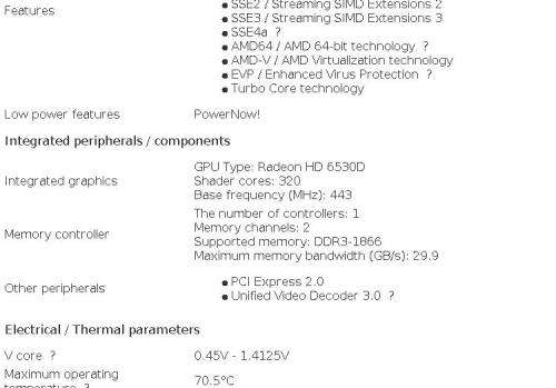 AMD Processor/A6-3600 series/ Socket FM1