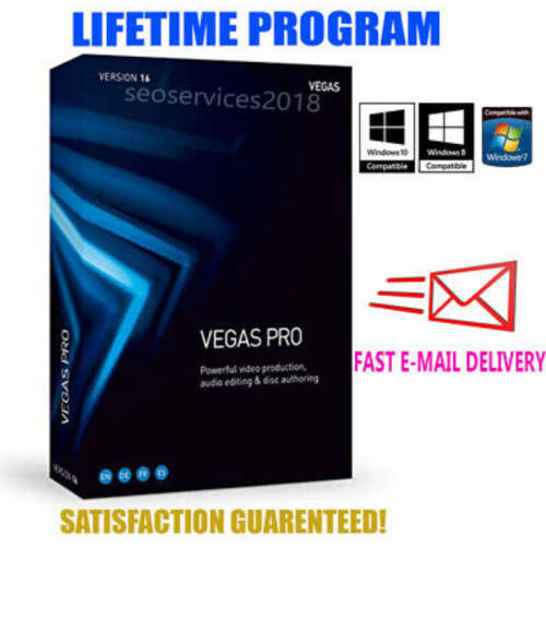 Sony Vegas Pro 16 - Windows Video Editing Software + License File