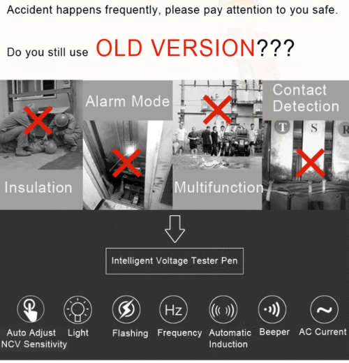 MUSTOOL MT812 Non-contact Volatge Tester Pen