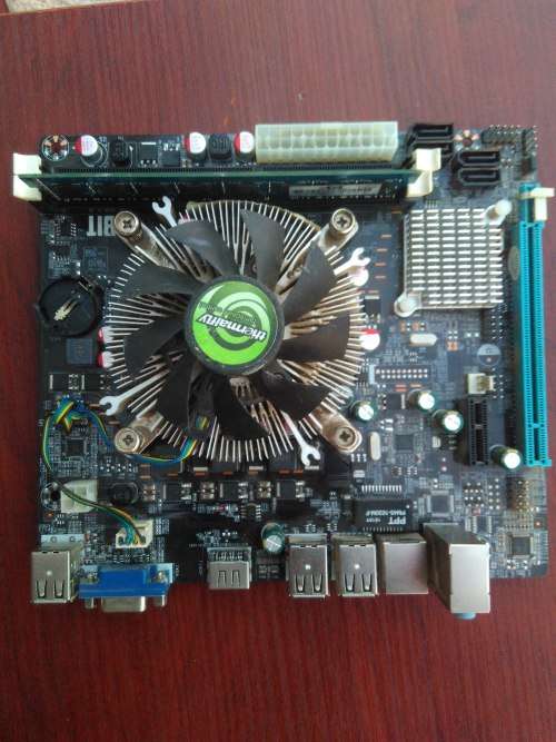 i3 motherboard mini TX with Processor + 2gb Ram ddr3