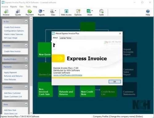 Express Invoice Professional Invoicing Software + key