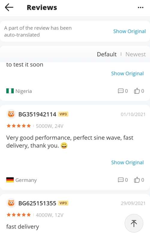 24V 5000W Inverter Pure Sine Wave