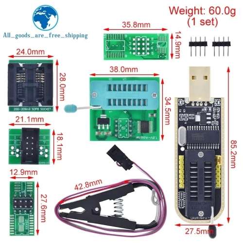USB Bios Programmer full Kit