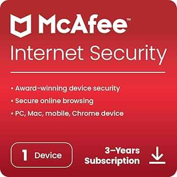 McAfee Internet Security 1 Device-3 Years