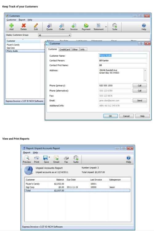 Express Invoice Professional Invoicing Software + key