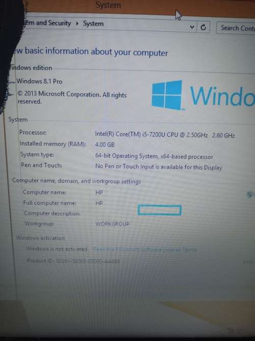 Hp 250 G6 Cracked screen!