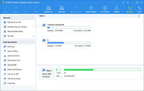 Aomei Partition Assistant technician Edition key + download link