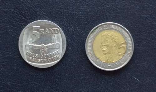 1994 & 2008 MANDELA COINS (CIRCULATED)