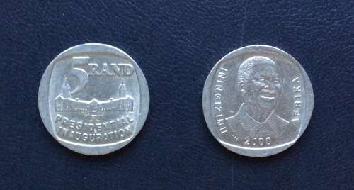 R5 MANDELA COINS (1994) & (2000)  CIRCULATED