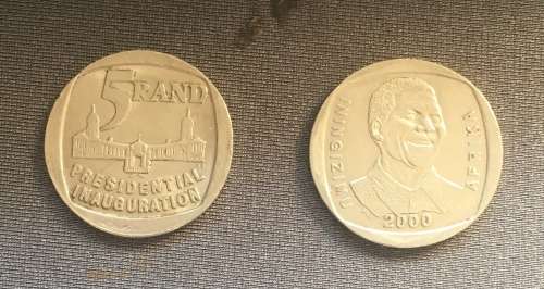 1994 & 2000 MANDELA COINS (CIRCULATED)