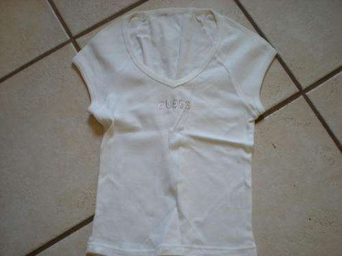 Guess women's white top size S