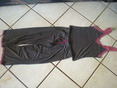 Dark grey/pink sleepwear size S