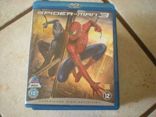 Spiderman 3 blueray movie