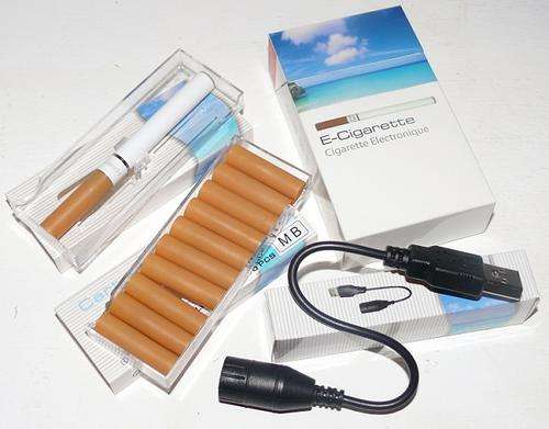 Electronic cigarette econo pack  + 10 cartridges + 10ml e-liquid + free e-cig manual
