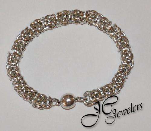 Brilliant Byzantine Weave Bracelet