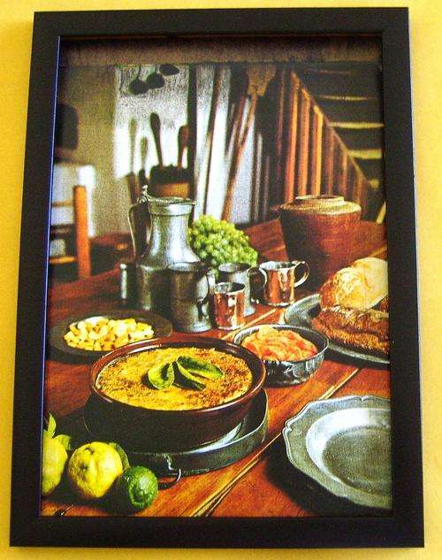 BEAUTIFULL DECOUPAGE   PICTURE IN FRAME 230x240MM .