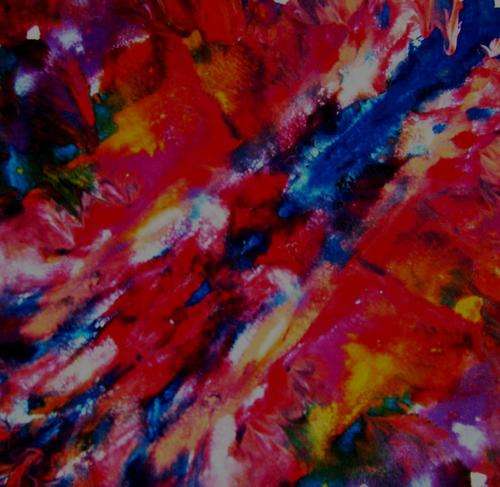 ABSTRACT ACRYLIC ON CANVAS SIZE 300X300MM