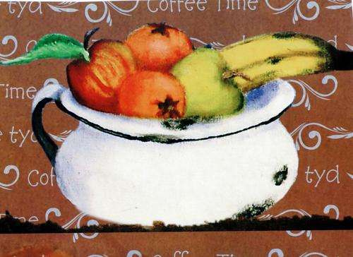 FRUITS ON CANVAS, 270x200mm,  PRINT