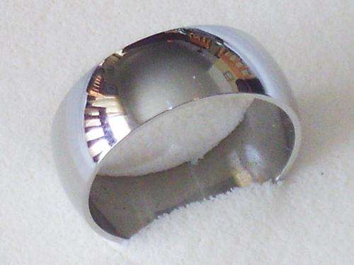 Stainlessteel ring a real beauty size 9, 8mm wide.