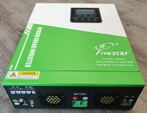 3KVA 24v Pure Sine Hybrid Solar Inverter with Built-In 60Amp PWM Solar