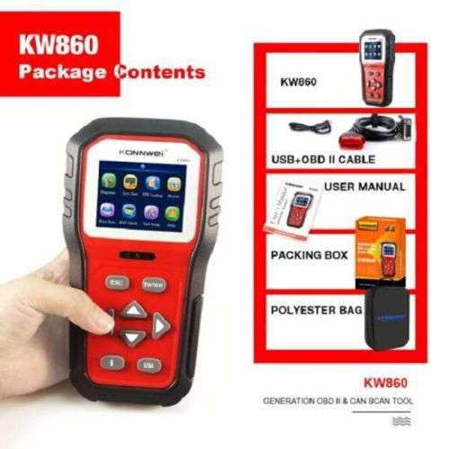 Konnwei Advanced Car Diagnostic Scanner KW860 OBD2 Scanner Tool Car Engine Code Reader