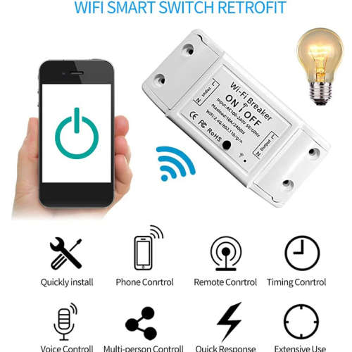 Wireless WiFi Smart Switch - Control your devices with a smartphone app