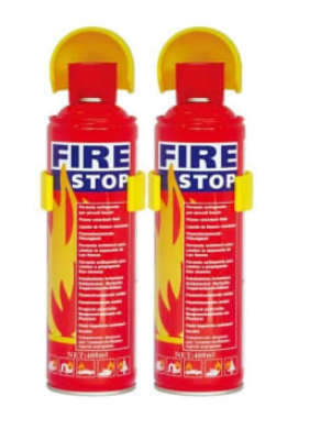 2 Pcs x Fire Extinguisher for Car or Home - FIRE STOP Portable Combo