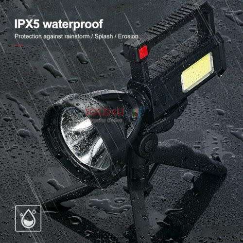 Torch Light Multifunction Rechargeable With Stand LED High Lumens Flash Light 4 Modes LED COB L-832