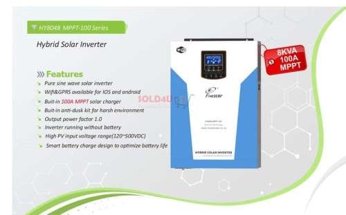 Hybrid Inverter 48V 8KVA 6500W 100A MPPT Inverter plus Wifi Fivestar