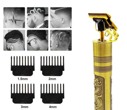 Hair Clipper & Beard Trimmer Rechargeable Cordless - Stylish Slim & Handy