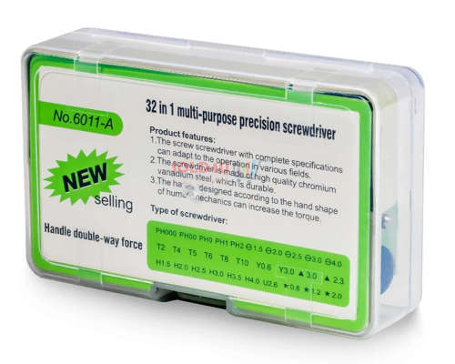 32 in 1 Precision Screwdriver Set [ Magnetic ] Non Slip Handle - Ideal for Electronics