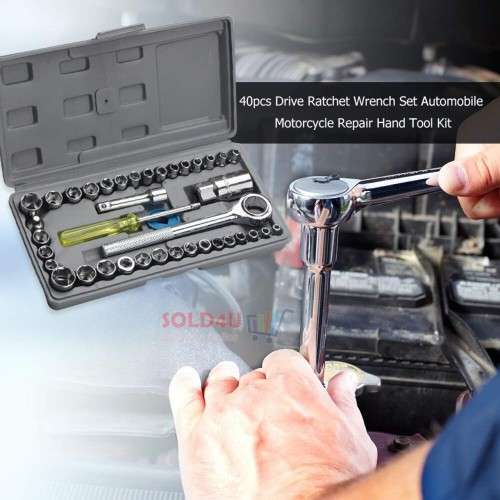 40 Piece Combination Tools Socket Wrench Set