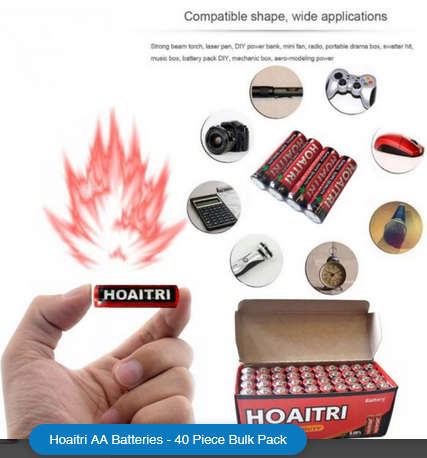 AA Batteries - 40pcs Bulk Pack - AA Battery