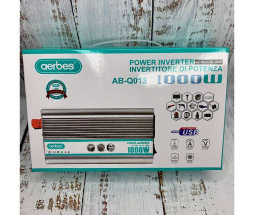 1000 Watts 12v DC to 220v AC Inverter 1000W 12V Inverter [ for Gel  / Deep Cycle / Lithium Battery ]