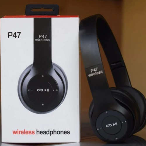 P47 Wireless Bluetooth Stereo Headphones [ USB Charging ] Random Colours