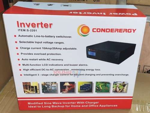 1.2KVA 12V Power Inverter 1200VA 720W with UPS Conderergy