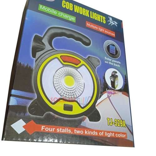 Ultra Powerful Portable Solar Rechargeable Multifunction COB LED Flood Light