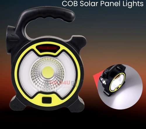 Ultra Powerful Portable Solar Rechargeable Multifunction COB LED Flood Light