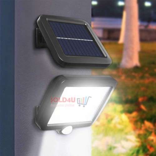 100 LED Bright COB White Solar LED Light With Solar Panel & Motion Sensor